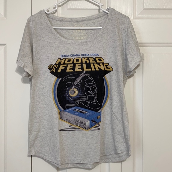 TeePublic Tops - 3/$10 ❤️❤️❤️ Hooked on a Feeling Women’s Dolman Sleeve Tee